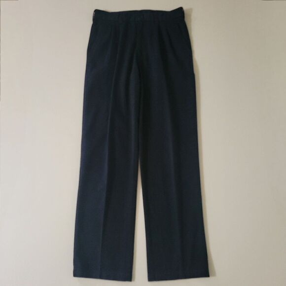 George Men’s Black Wrinkle Resistant Pleated Pants - Picture 7 of 16